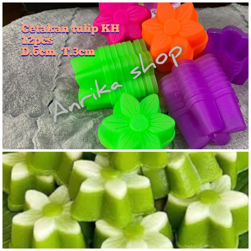 12pcs cetakan kue putu ayu  mawar  tulip  belimbing kukus KH 1 lusin