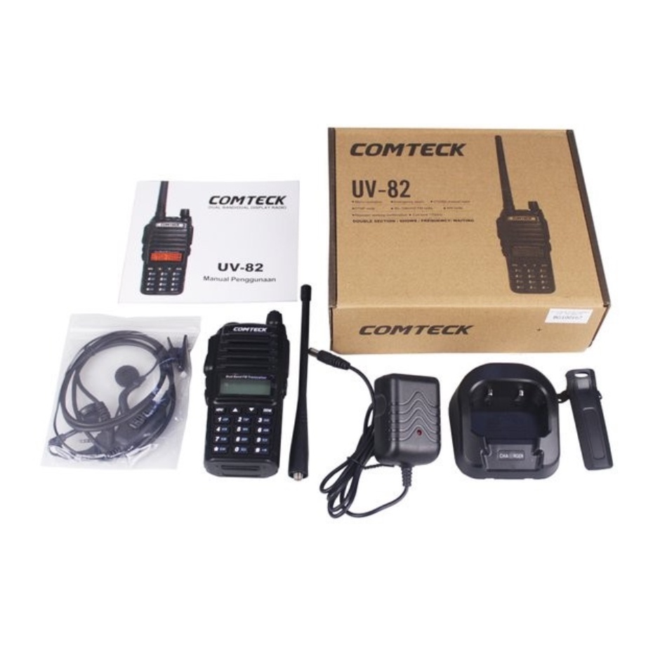 HT Handy Talkie Comteck UV82 Dual Band VHF - UHF Radio FM