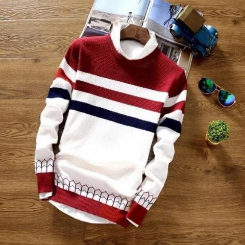 [Q-EYT ☛] Sweater BIG SIZE S M L XL XXL XXXL 4XL Switer Rajut Ranggo Atasan Pria Baju Rajut /Outer J