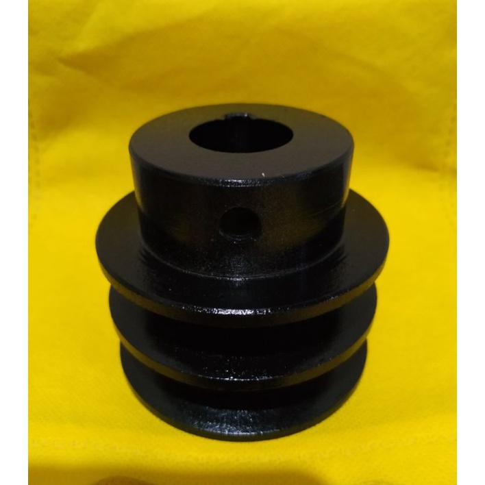 Puli pulley pully B2 - 3.5 inch as 19 20 22 24 25 28 30 32 35 38 mm puli besi cor