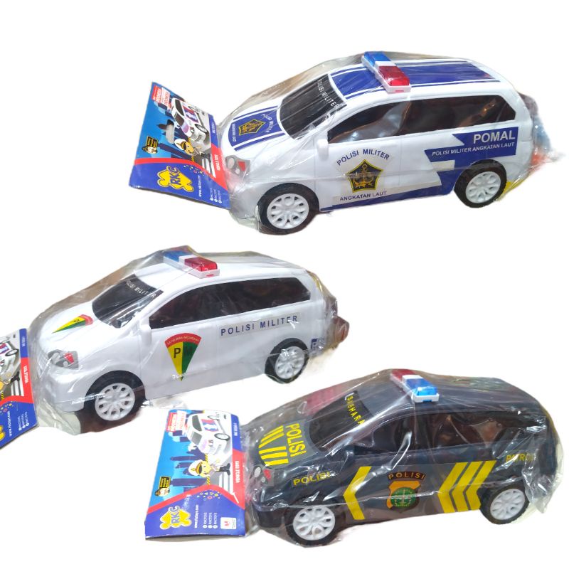 Mainan anak mobil mobilan polisi militer pomal patroli