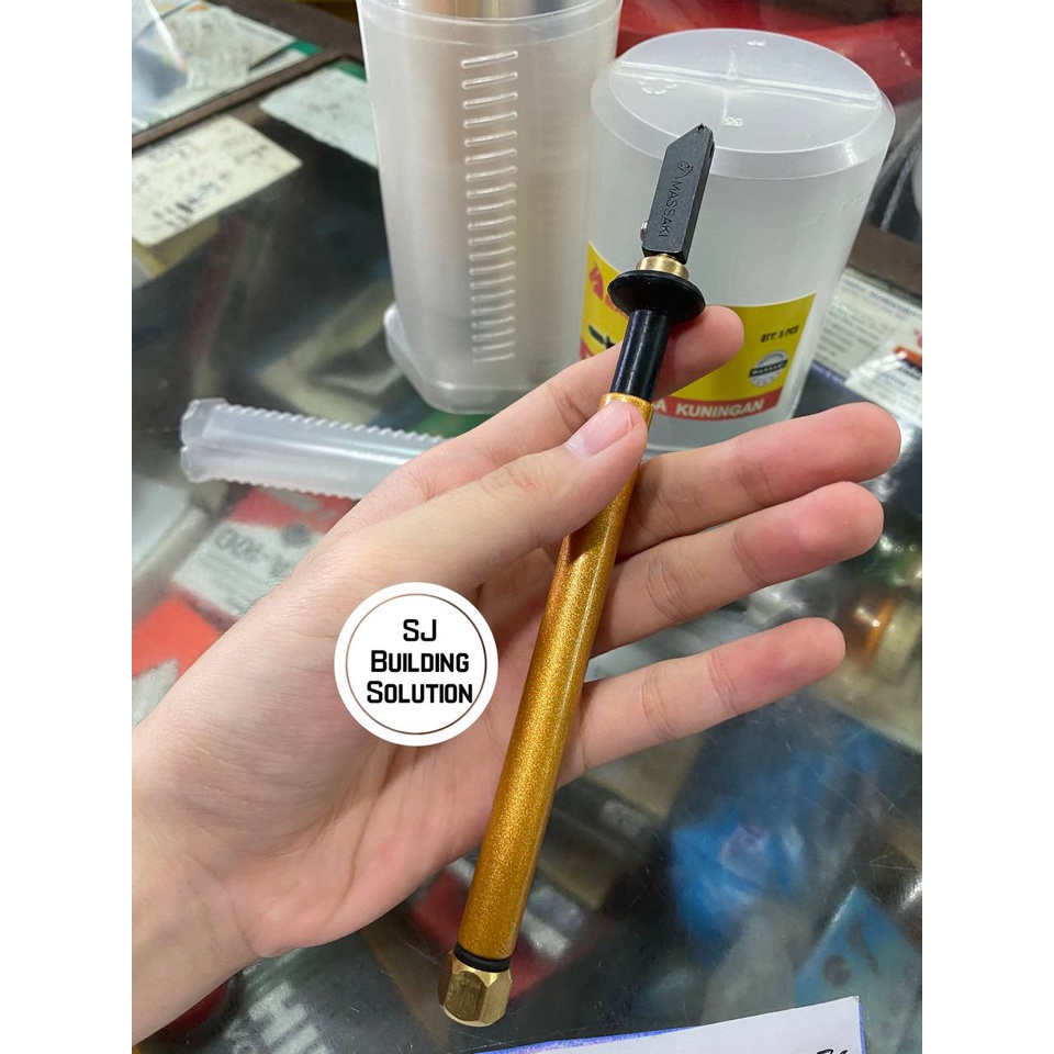 ALAT PEMOTONG PISAU POTONG KACA GLASS CUTTER 16cm 16 cm MASSAKI BAGUS