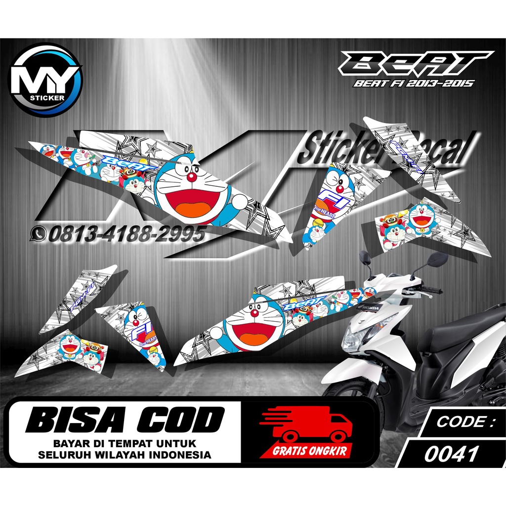 0041 Sticker List Variasi Beat 2013-2015  - Striping Variasi Beat 2013-2015 Terbaru - Stiker List Va