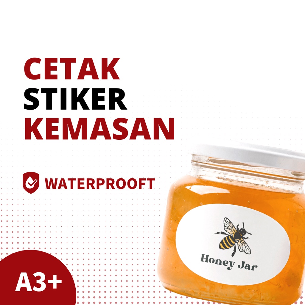 

CETAK STIKER KEMASAN WATERPROOF MURAH