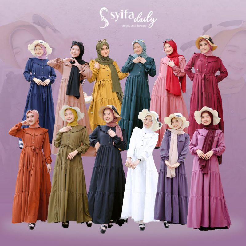 Ready Gamis Adelia Mom & Kids by Syifa Daily