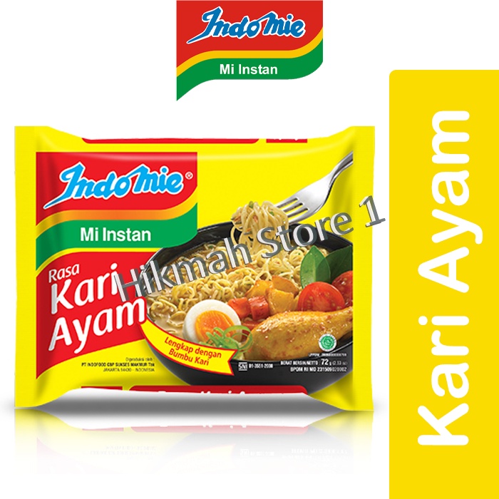 

Indomie Kuah Rasa Kari Ayam 72 Gr