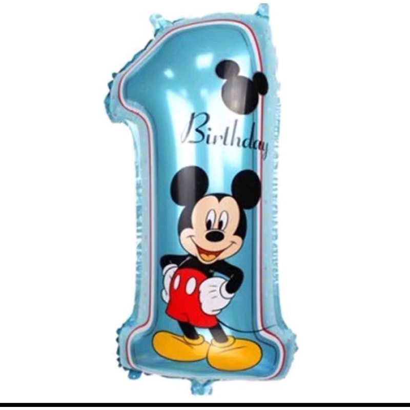 balon foil angka 1