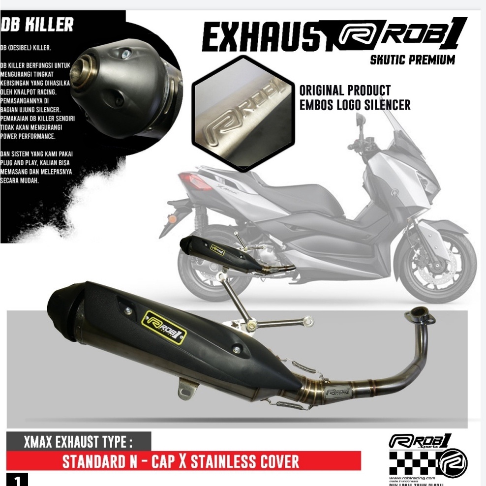 Knalpot ROB1 Racing xmax rob1 std racing