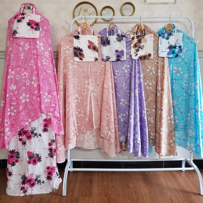 PROMO BISA COD MUKENA DEWASA Mukena Standar Dewasa Rayon Super Mukena Bali Murah Mukena Santung - Bu