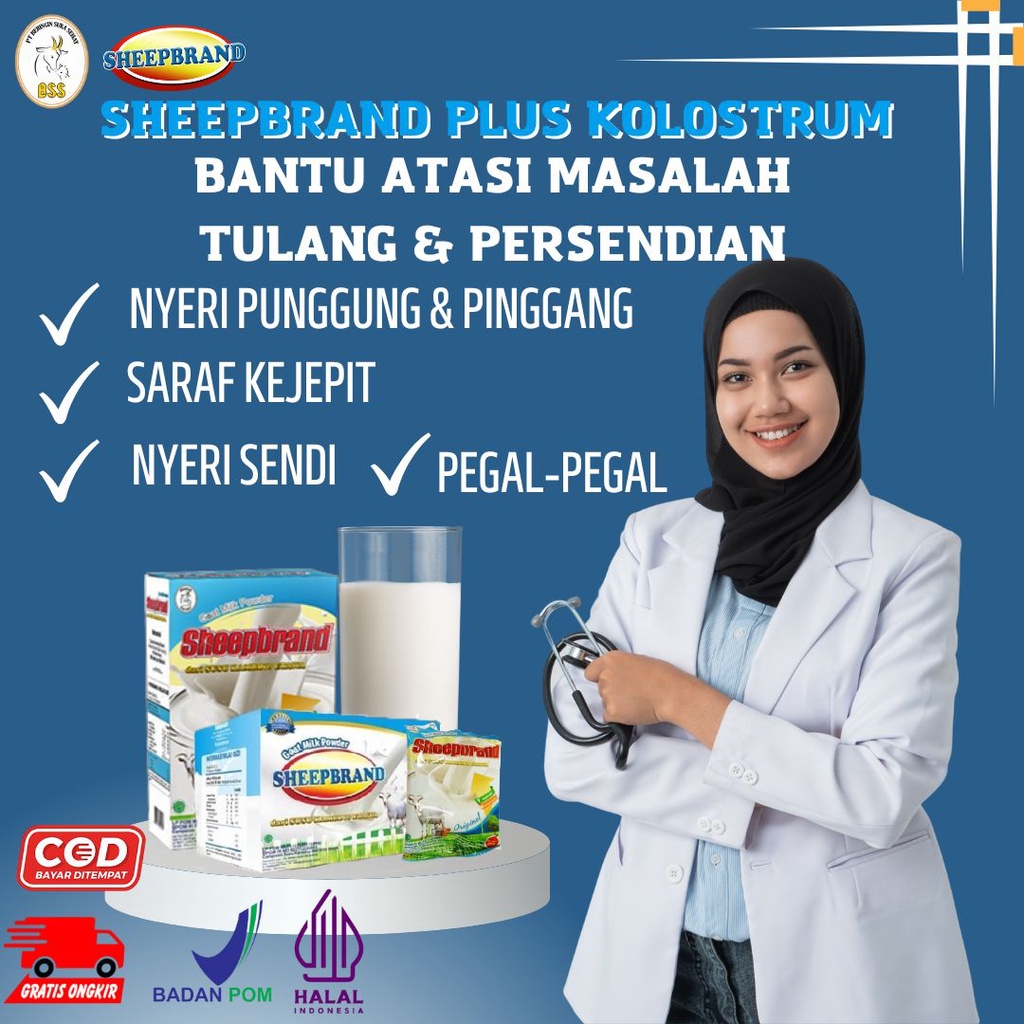

Susu Etawa Sheepbrand Plus Kolostrum 200Gr, Susu Etawa Bubuk baik untuk tulang keropos