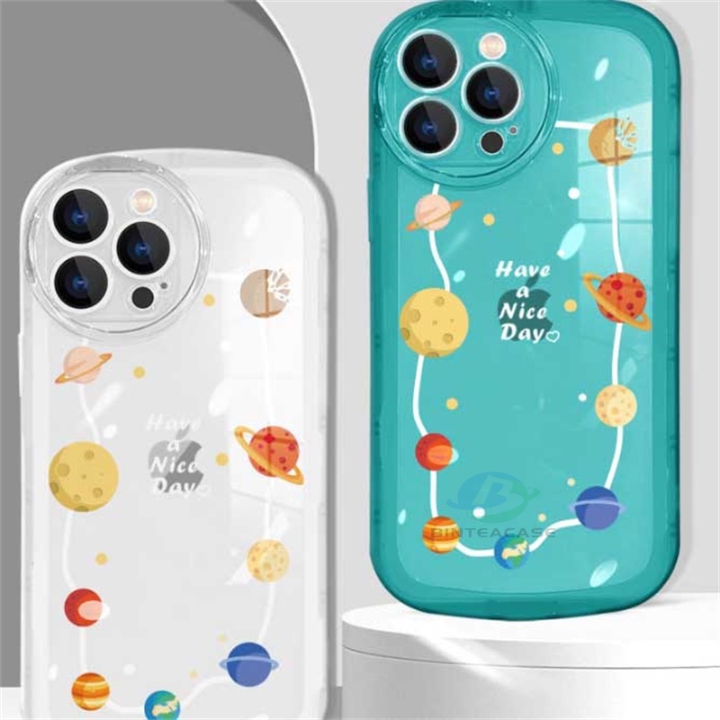 Casing TPU Realme 5 5i 6i C3 C35 C21Y C25Y C21 RealmeC11 2021 C25 C15 C12 C2 Motif Planet Kartun