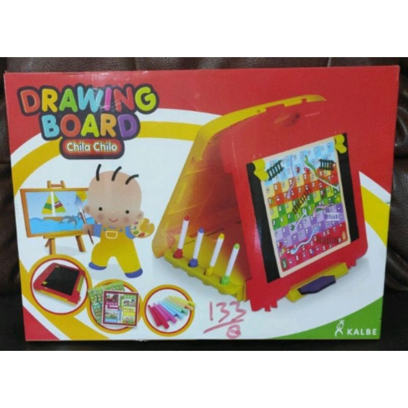

Drawing board - Papan mewarnai lengkap dengan crayon