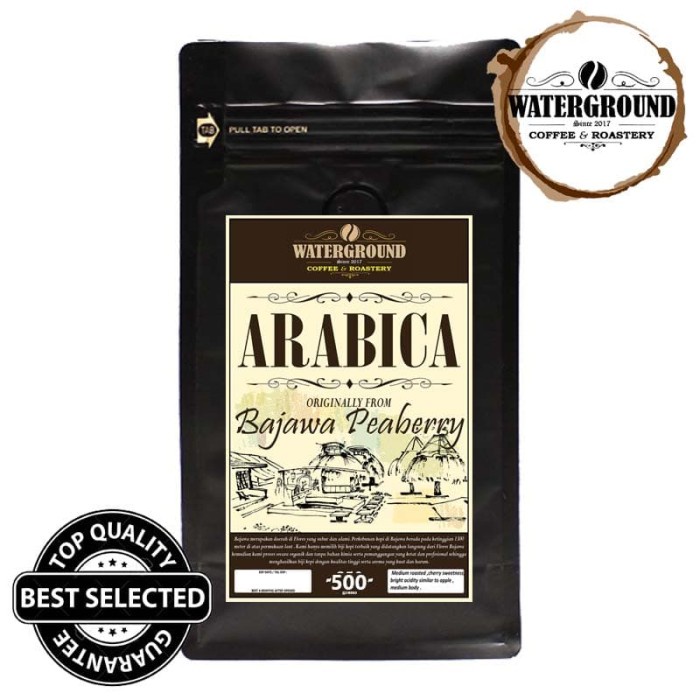 

NEW Kopi Arabika Lanang / Jantan Flores Bajawa Peaberry 500 grams Coffee - BUBUK KASAR