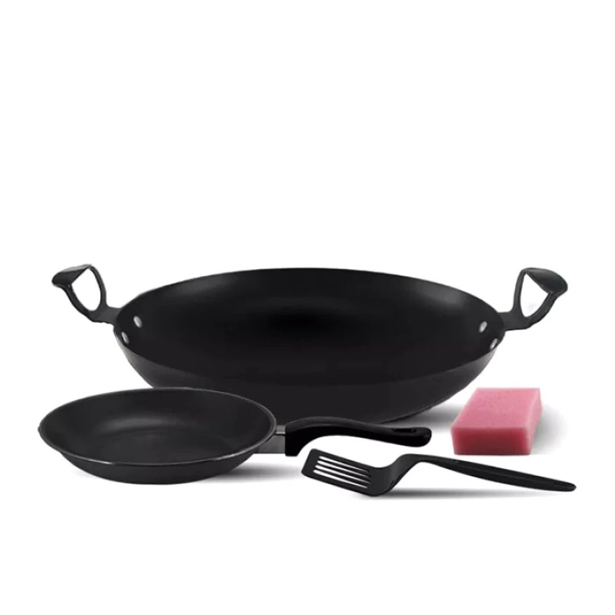 KUKINA Wonder Set (Wonder Wok 30 cm &amp; Frypan 23 cm) wajan set murah