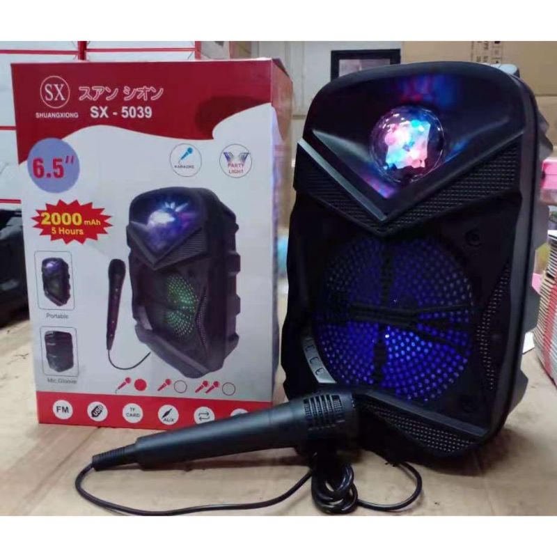 SPEAKER KARAOKE SX-5039 (FREE MIC)