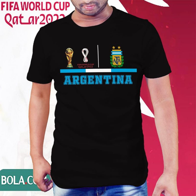 KAOS DISTRO BOLA KEREN TULISAN NEGARA ARGENTINA