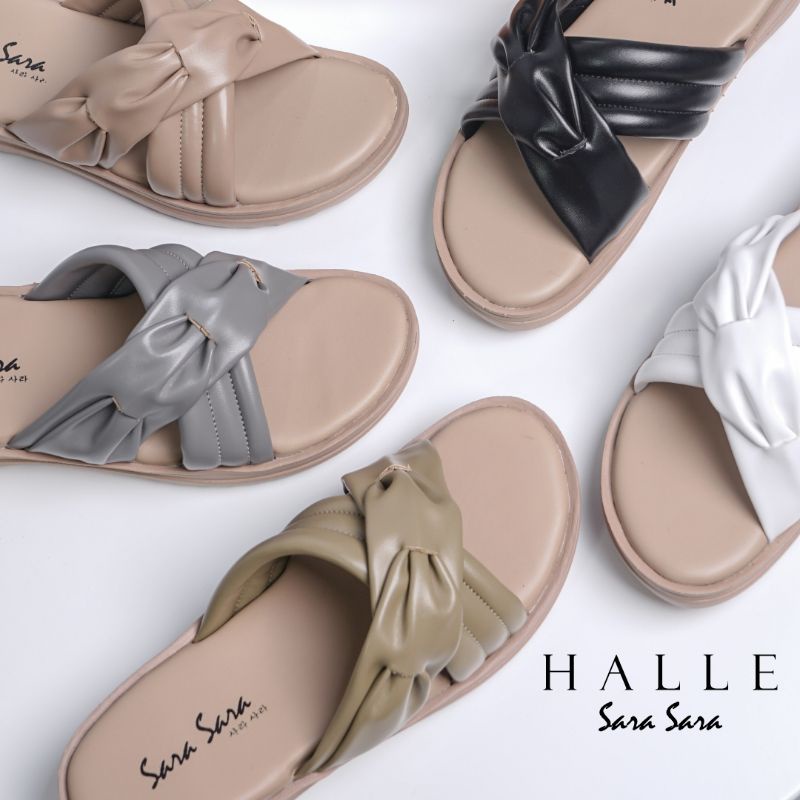 sara sara halle/sandal wanita wedges sara sara halle