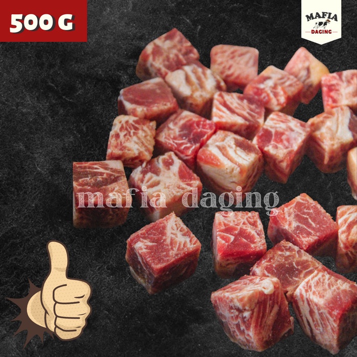 Jual HARGA SPESIAL!!! Saikoro Beef Wagyu Meltik Cube Premium 500g-mafia ...