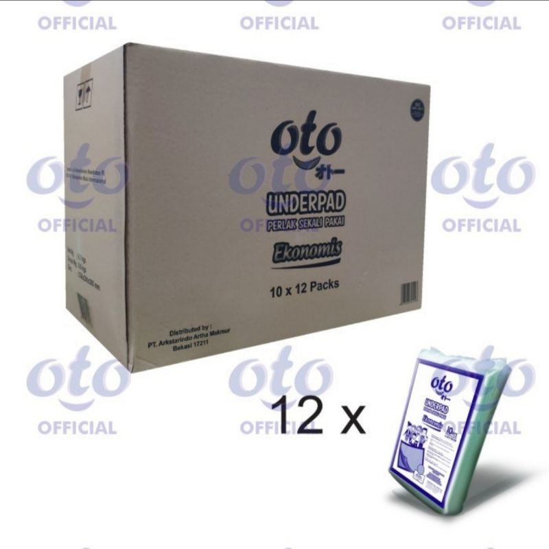 1 dus Underpad Oto 60x90 Alas Pipis Training Pad Anjing Kucing (1 kardus / karton)