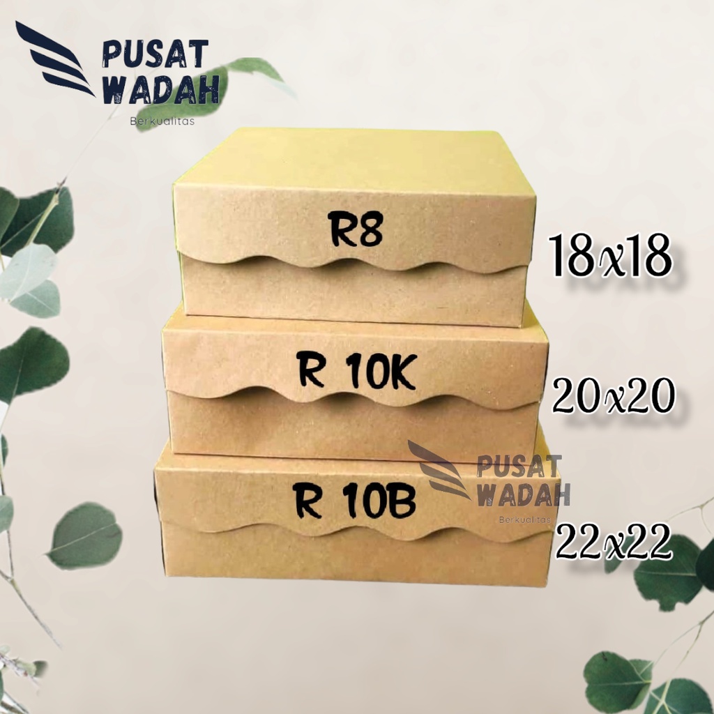 Jual Dus Coklat R10b 22 X 22 Cm Tebal 350 Gsm Dus Nasi Kotak Kardus ...