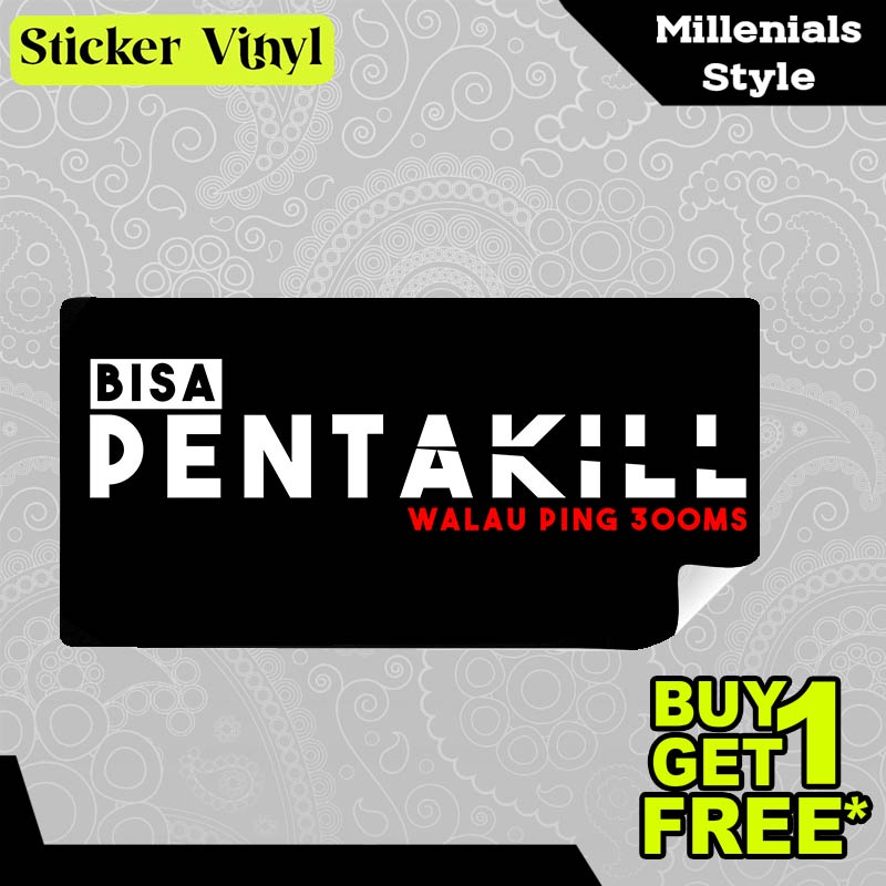 

Stiker Sticker Bisa Pentakill AOV Arena of Valor Walau Ping 300ms Desain Keren dan Kekinian Aesthetic Bahan Vinyl Satuan Anti Air