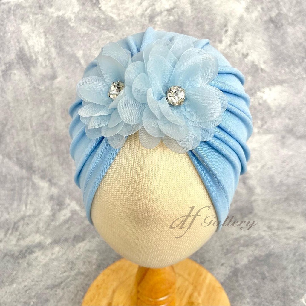 Turban AZANA turban bayi turban anak bunga lucu turban pita headband baby nylon usa df gallery
