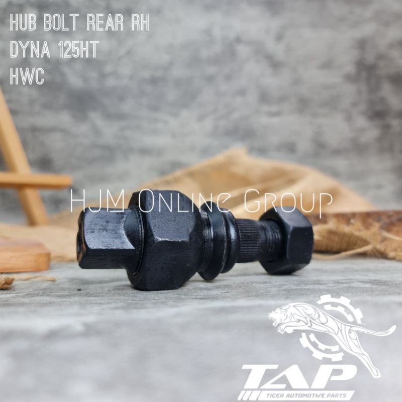 HUB BOLT REAR RH - BAUT RODA BELAKANG KANAN RINO 14B DYNA 125HT 130HT