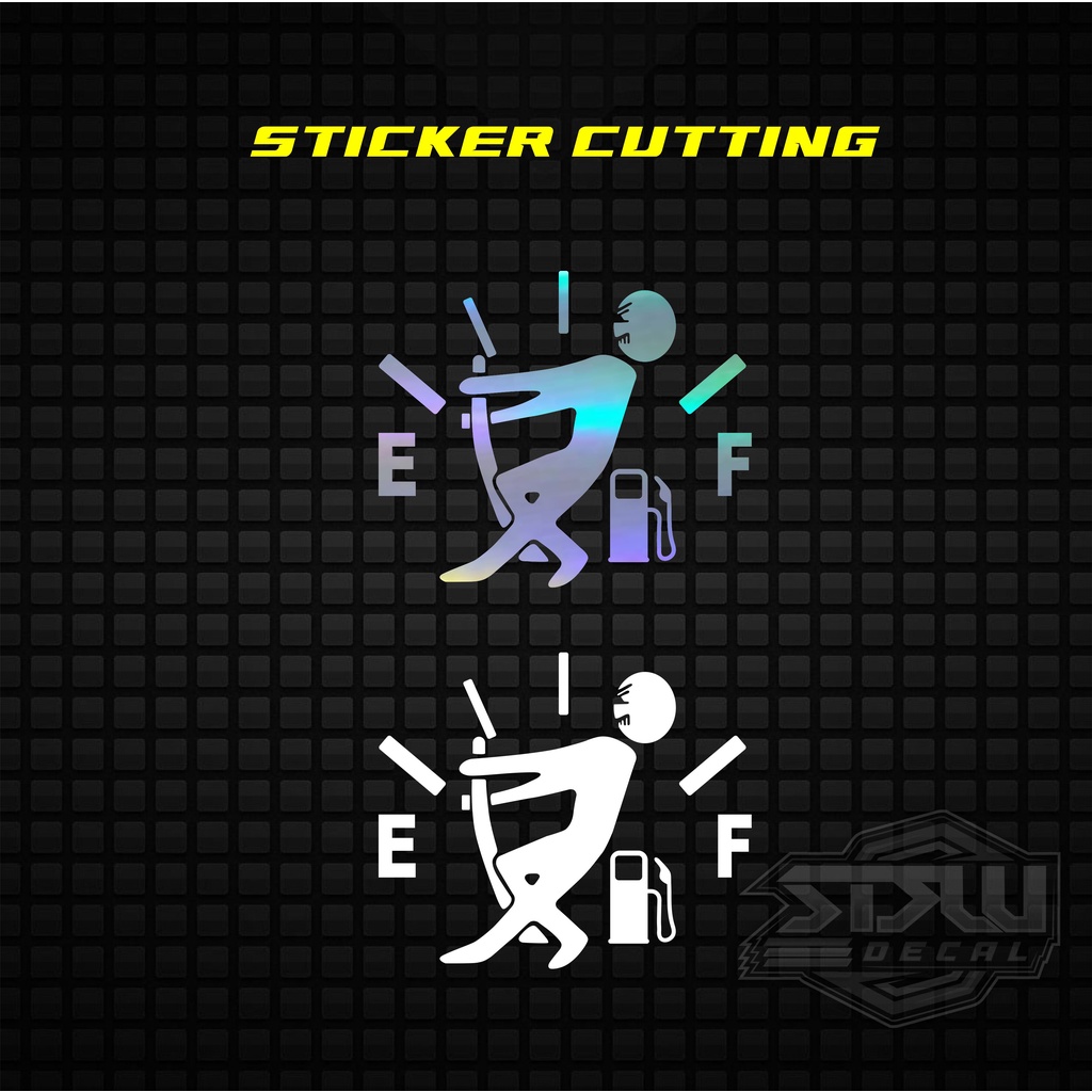 Sticker Cutting Animasi Bensin Stiker Motor