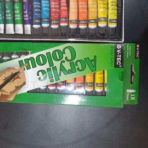 

Cat Acrylic 18 Warna V-Tec