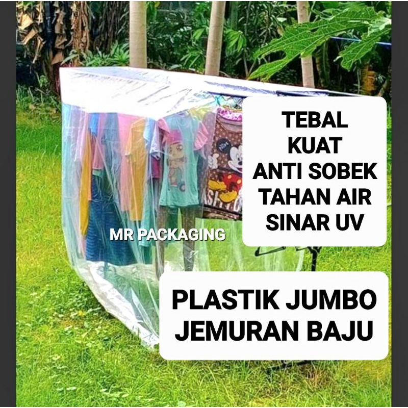 Plastik Penutup Jemuran Baju | Cover Jemur Pakaian | Terpal Jemuran Laundry Anti HujanPlastik PE Ben