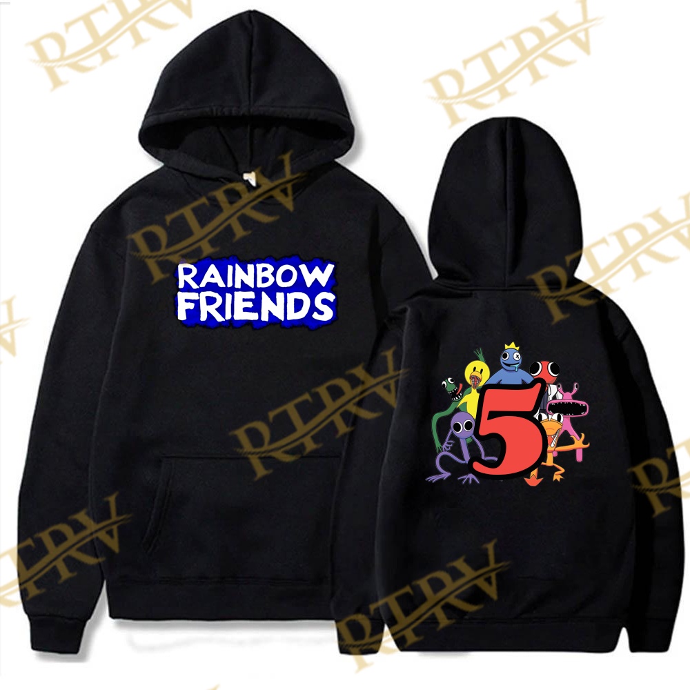 Jaket Hoodie Anak Rainbow Friends Custom Tanggal Ulang Tahun