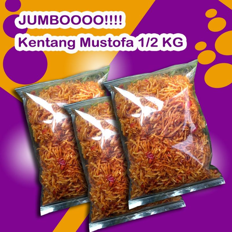 

MURAH!!! Kering Kentang Mustofa 1/2KG FREE BAWANG GORENG