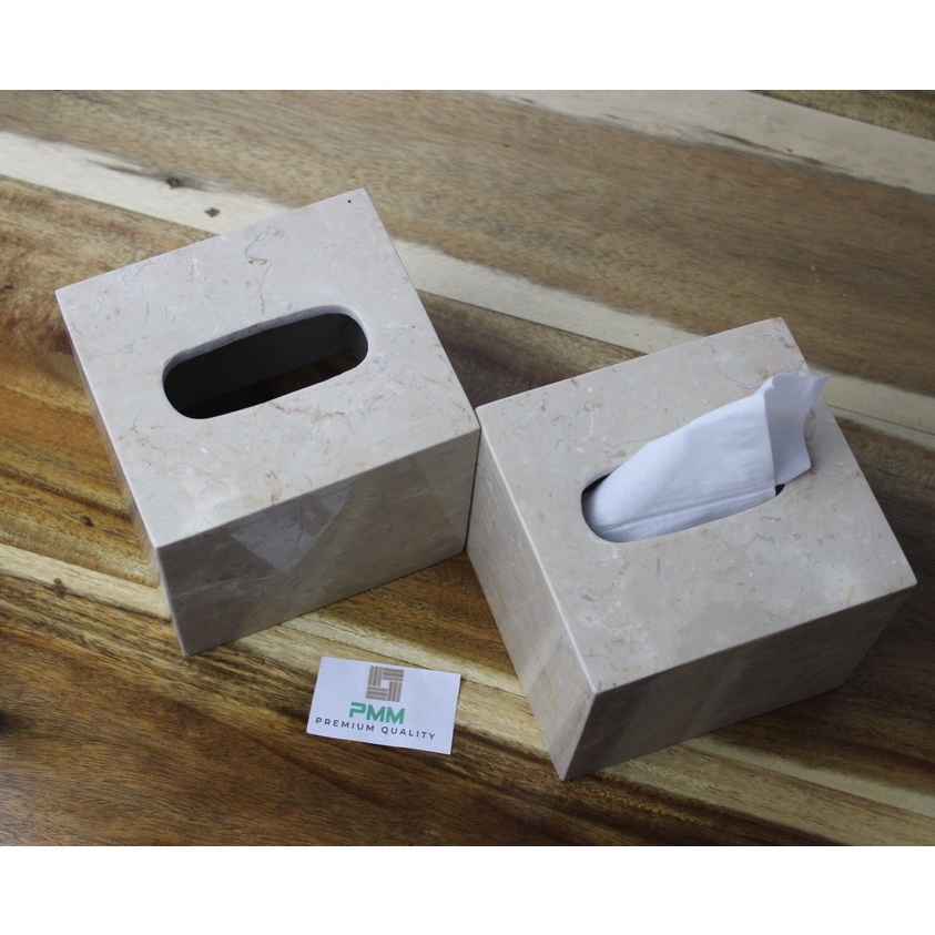PMM Box tisu marmer/marble tissue box/kotak tissue/tempat tisu marmer