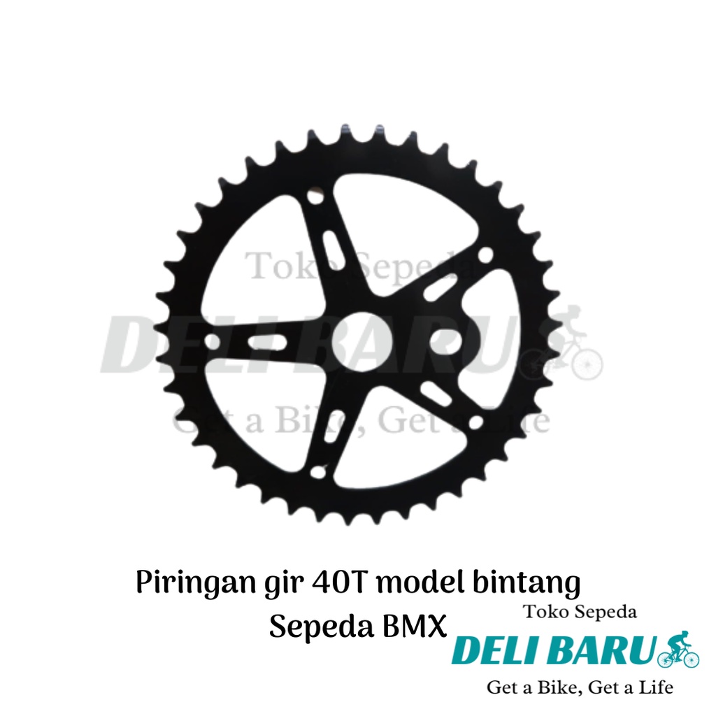 Delibaru Piringan gir 28T 32T 40T 44T model bintang GT sepeda BMX
