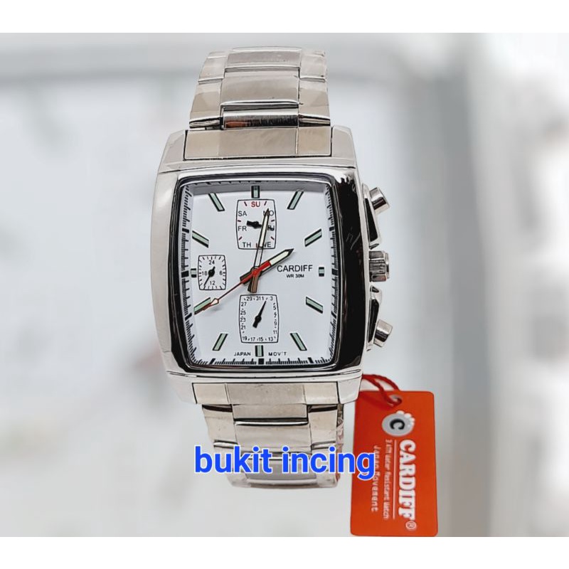 Jam tangan pria cardiff CR 001crono aktif waterresist
