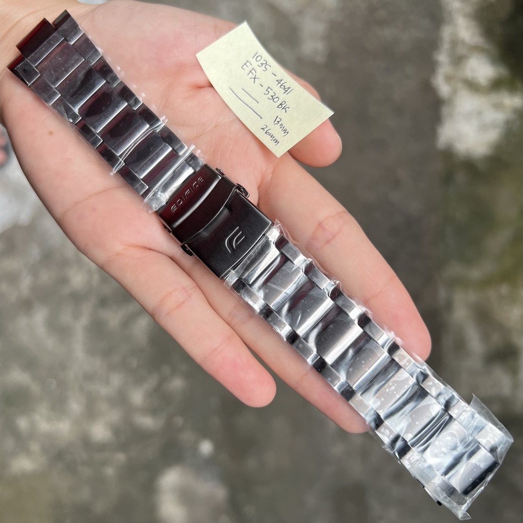 Strap tali jam tangan casio EFX-530BK orignal band EFX 530BK