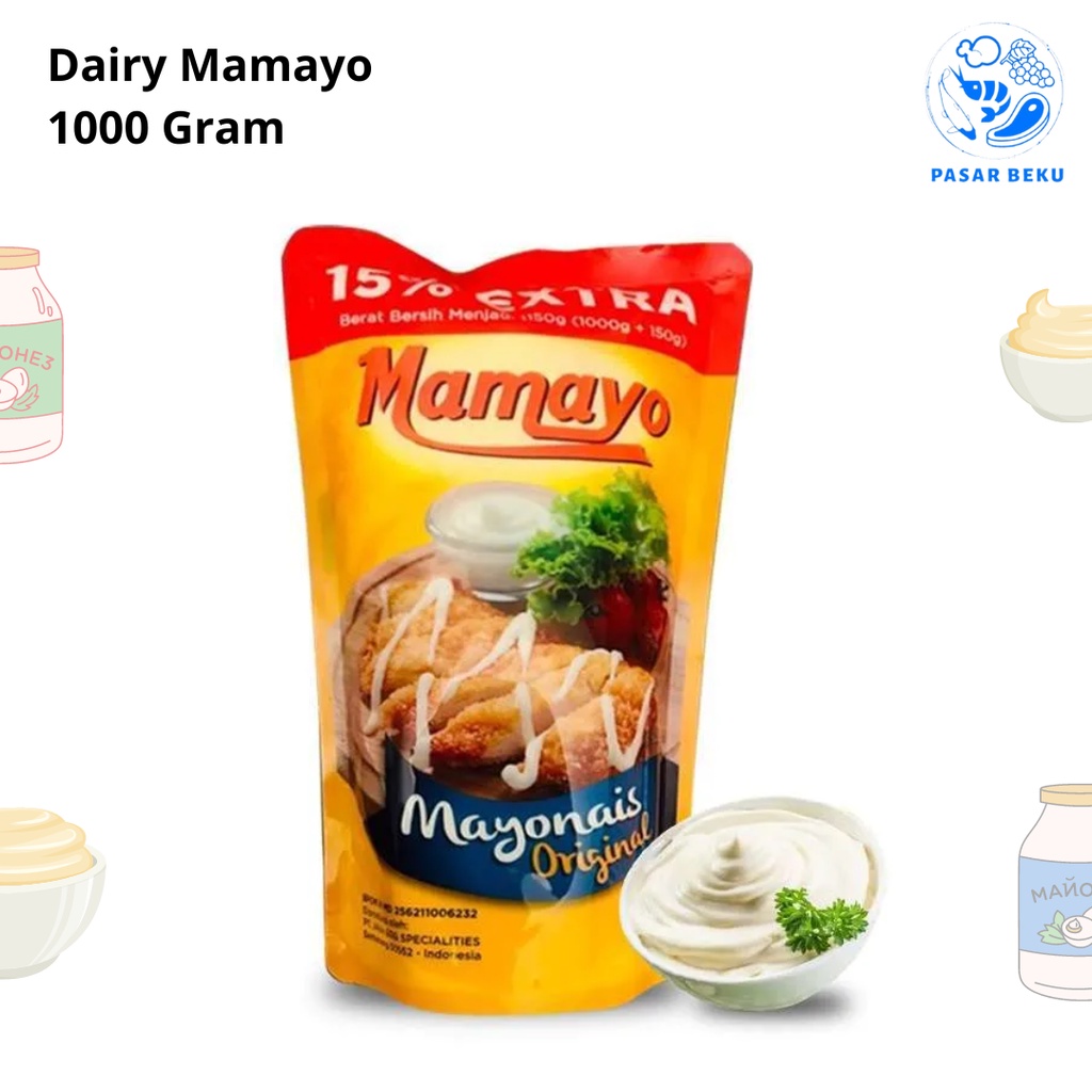 

Dairy Mamayo 1000 Gram Mayonaise Saus Jajanan Snack Pasar Beku Padang