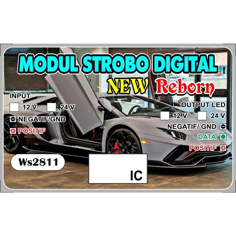 MODUL STROBO DIGITAL IC PROMINI  NEW REBORN ±50MODE