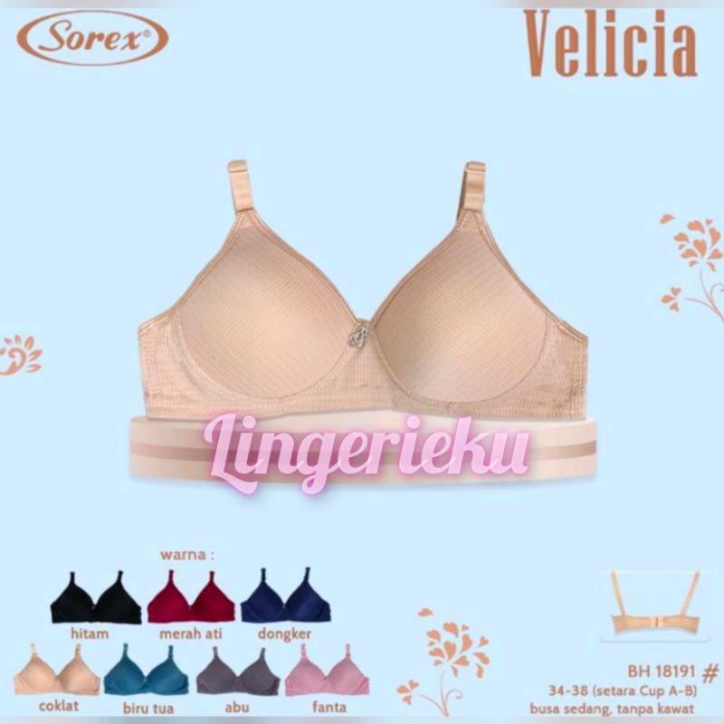 Sorex 18191 BH Bra Wanita Busa Sedang Tanpa Kawat