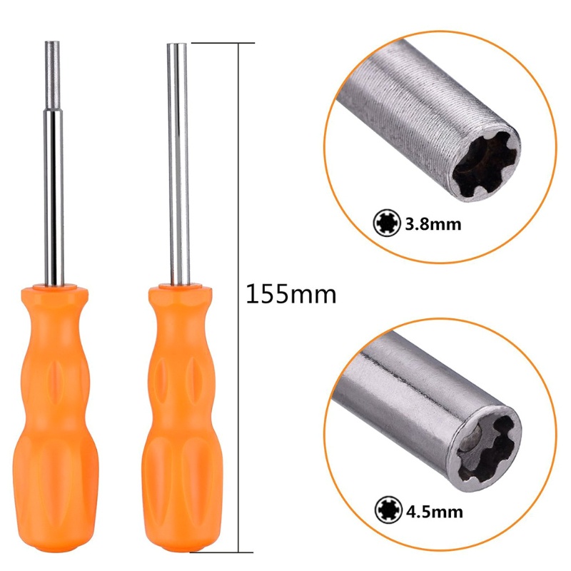 Btsg 3.8mm+4.5mm Security Screwdriver Tool Bit Gamebit N-GC N-ES N-64 S-NES