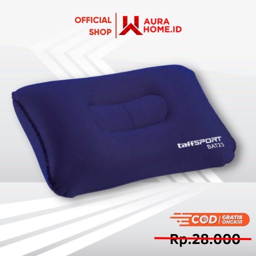 Bantal Angin Inflatable PVC Neck Pillow High Rest / Matras Lipat Pijakan Kaki Kaki Kepala Tidur Mobi
