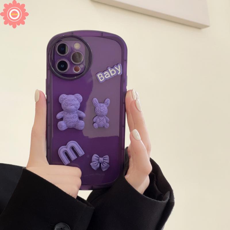 Soft Case TPU Motif Kartun Beruang 3D Untuk Realme C25 C15 C12 C31 C11 C35 C25s C25Y C20 C21Y C20A C11 2021 Realme 6i 5i 5s C3 C1 5i