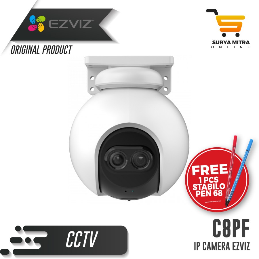 Ezviz C8PF Dual-Lens 4 x Zoom Pan &amp; Tilt Wi-Fi Zoom Ip Camera