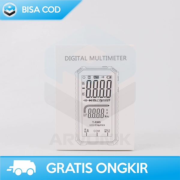 MULTIMETER PINTAR VOLTAGE TESTER PENGUKUR ARUS LISTRIK ANENG LCD ABS