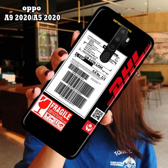 [H67] Case OPPO A5 2020 A9 2020 A54 A16 A16S A57 2022 - Fashion Case DHL Tiket  - Hardcase Fullprint