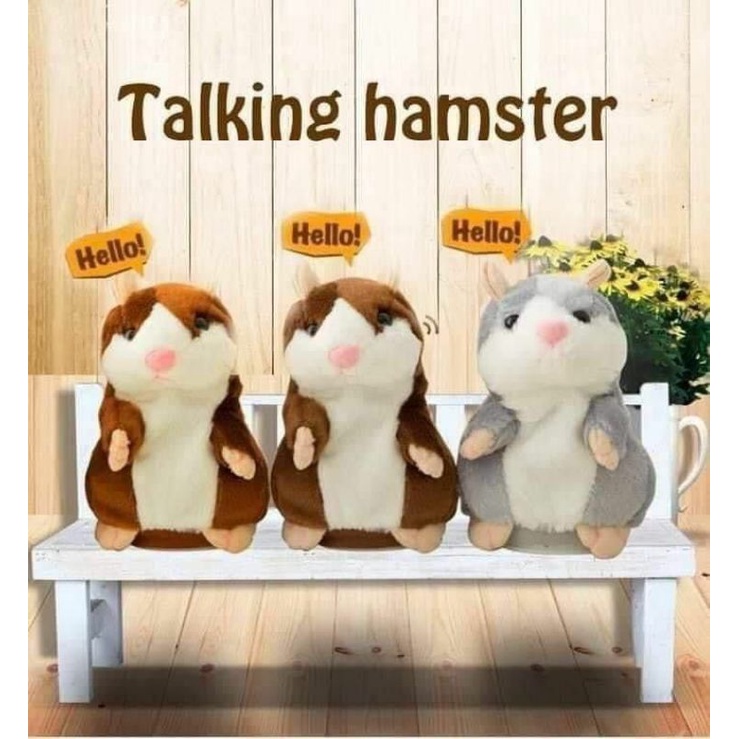 Talking Hamster Boneka Hamster Lucu Bisa Bicara dan Bergerak