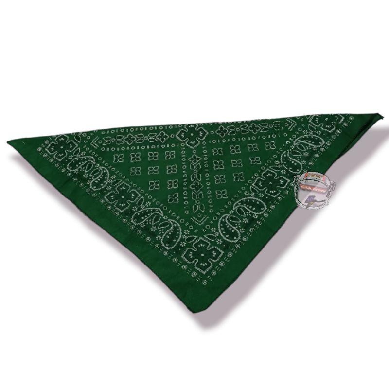 slayer multifungsi motif batik bandana warna hijau / sapu tangan slayer bandana