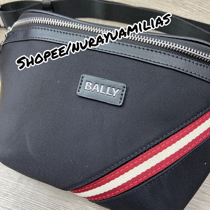 Tas Waistbag bally pria import nylon tas selempang bally pria