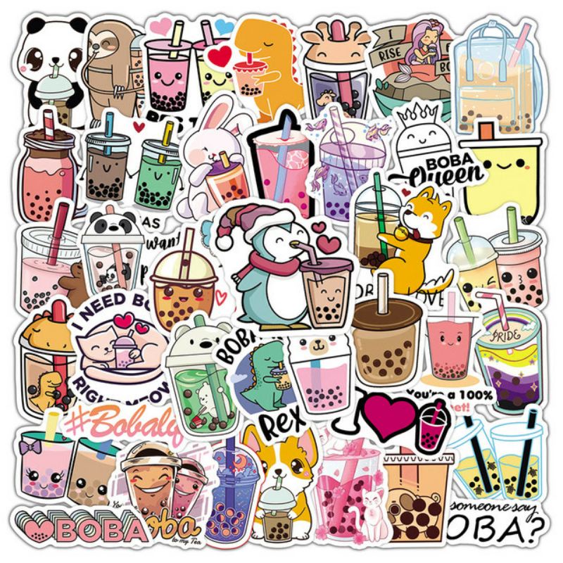 

STIKER PACK MINUM BOBA STYLE 260006- STIKER AESTHETIC KEREN IMUT LAPTOP, AKSESORIS HP, ANTI AIR, MOTIF, HELM, TUMBLER, KOPER, KULKAS