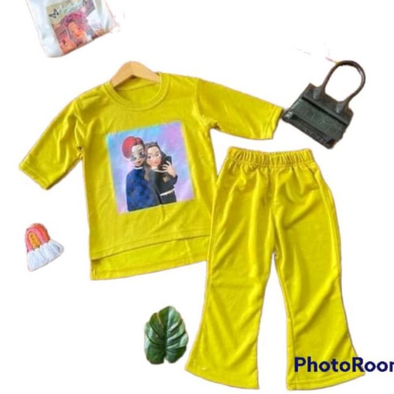 SETELAN ANAK VIRAL 6-10 JUNIOR/SETELAN OVER SIZE/SETELAN PEREMPUAN CUTBRAY